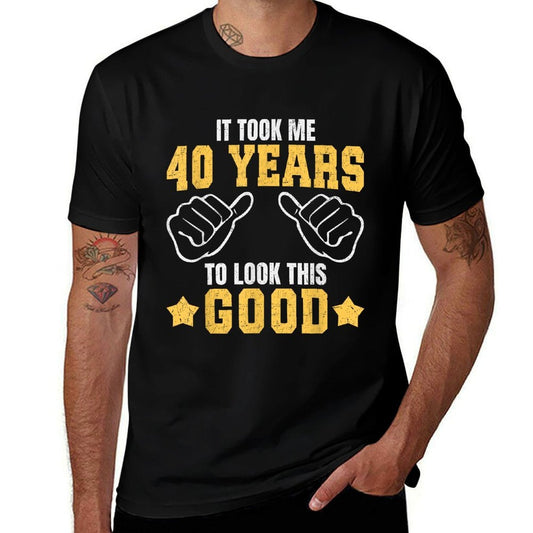 Vintage 40 Birthday Decorations Men 40yr 1985 40th Birthday  Stretchy T-Shirt