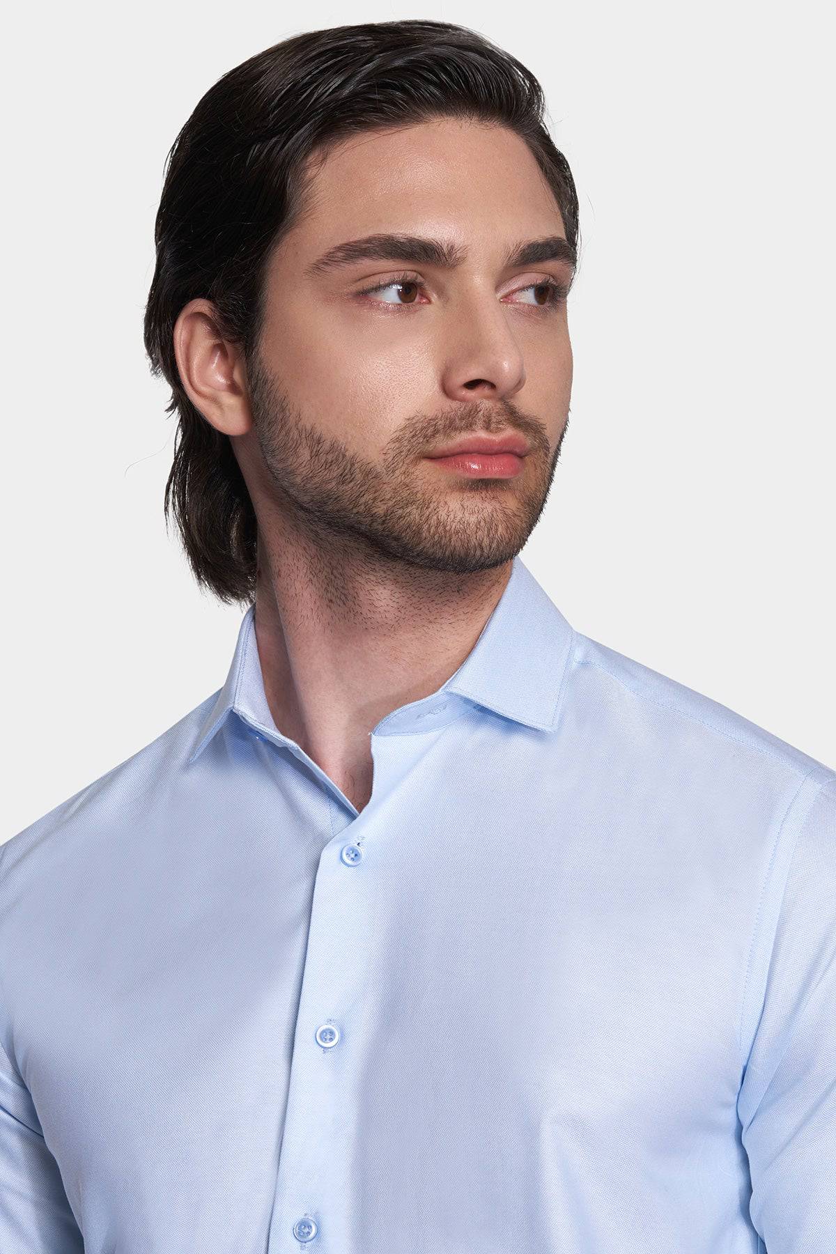 Father’s Day Premium Cotton Dress Shirt (Sky)