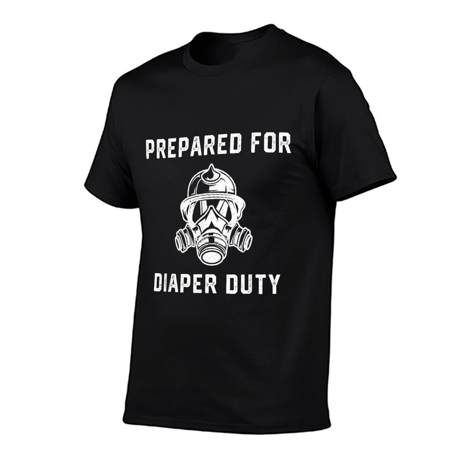 Funny Firefighter New Dad Promoted Daddy Humor Fathers Day  Rolled Sleeves T-Shirt