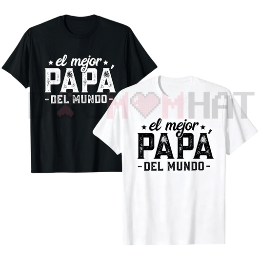 Men's "Best Dad in the World" Spanish Heritage T-Shirt