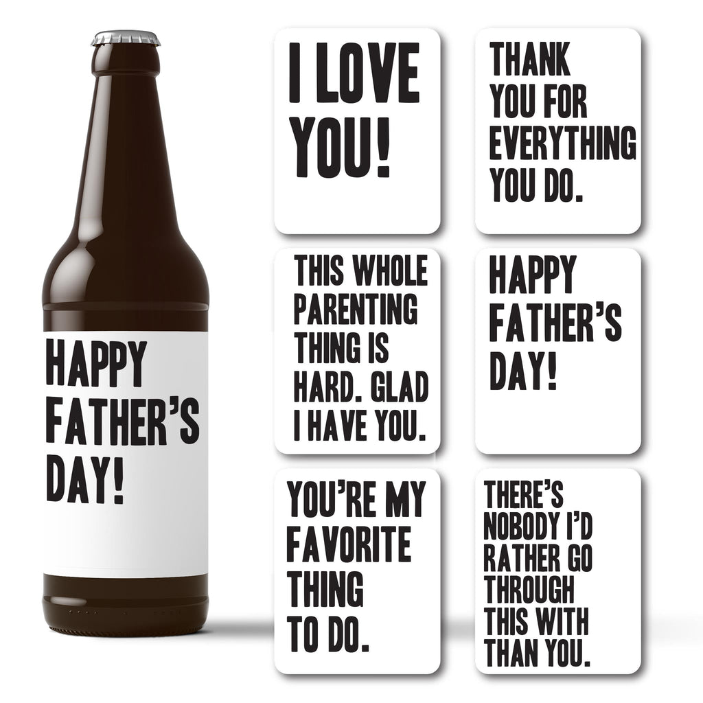 Father's Day Beer Labels, Pack of 6
