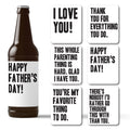 Father's Day Beer Labels, Pack of 6