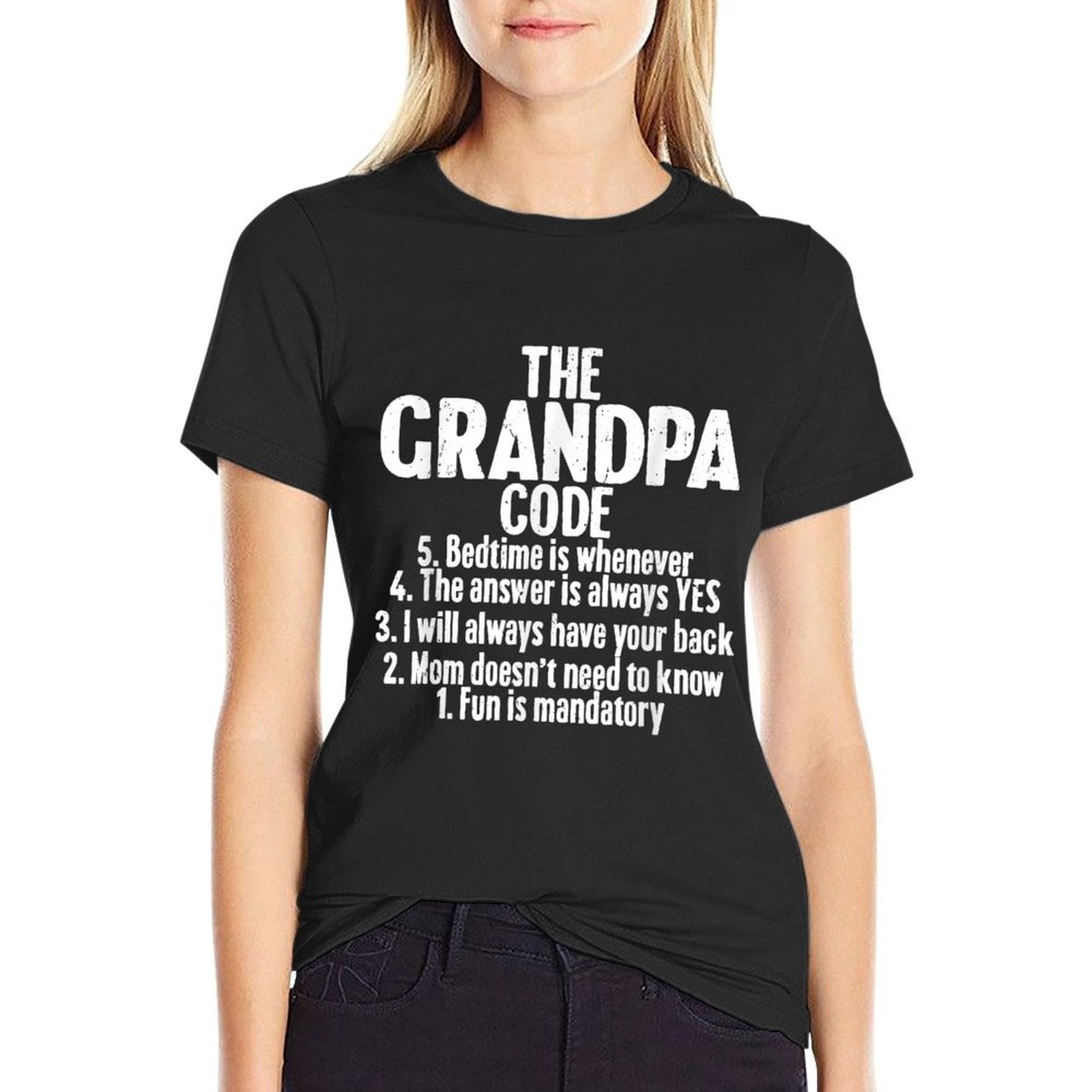 Funny Grandpa Memes For Fathers Day The Grandpa Code Cool Best Grandfather Mens Humor Joke  Lightweight T-Shirt