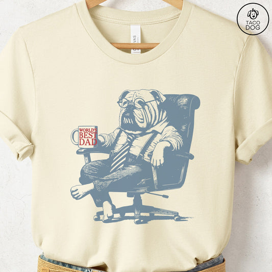 English Bulldog World's Best Dad Mug T-Shirt