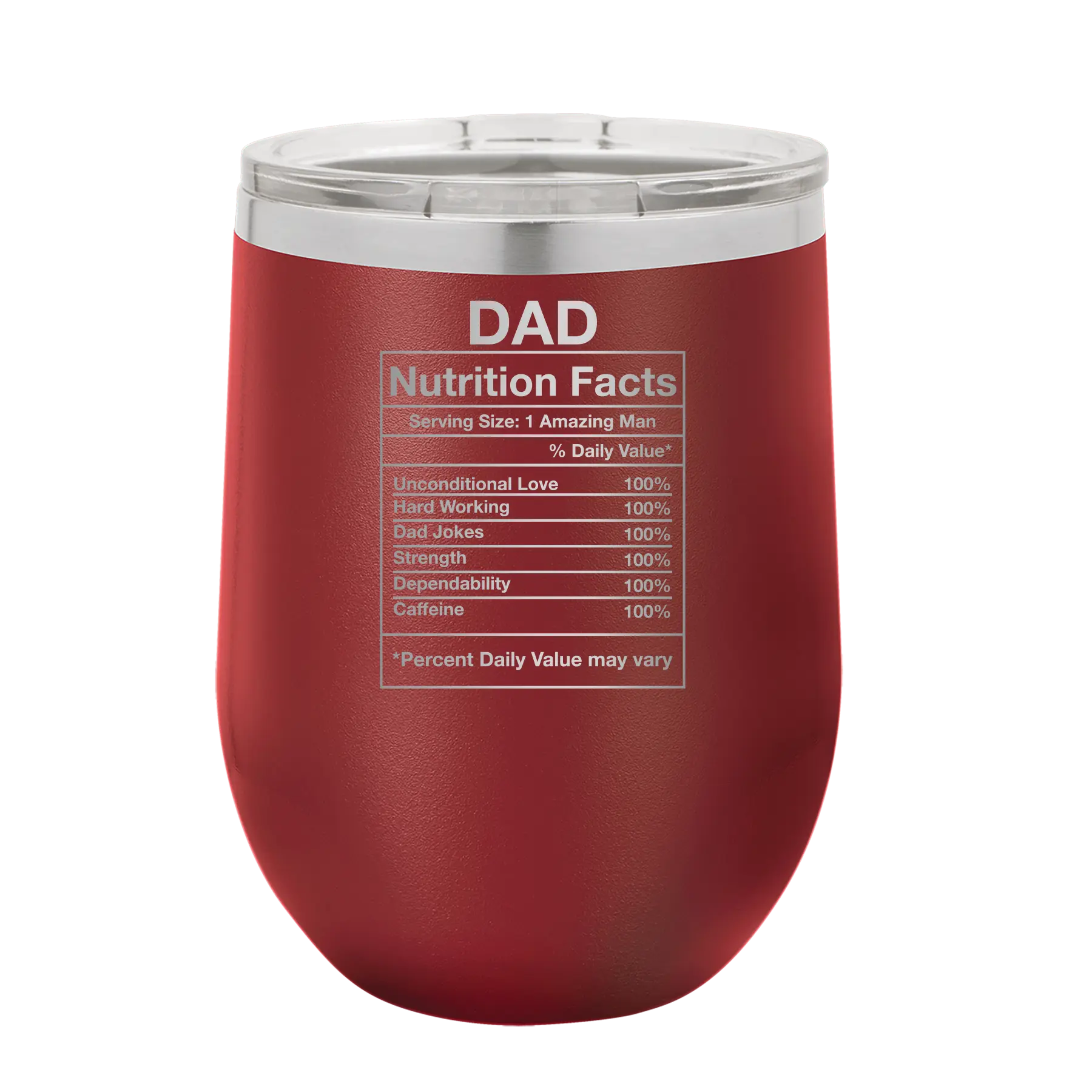 Dad Nutrition Wine Cup | Maroon