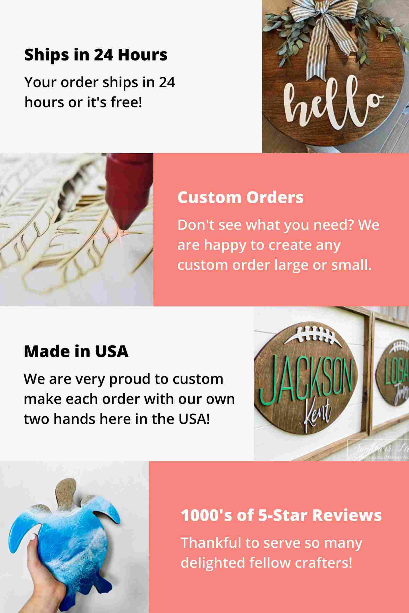 Happy Father's Day Unfinished Wood Cutout DIY handmade Craft