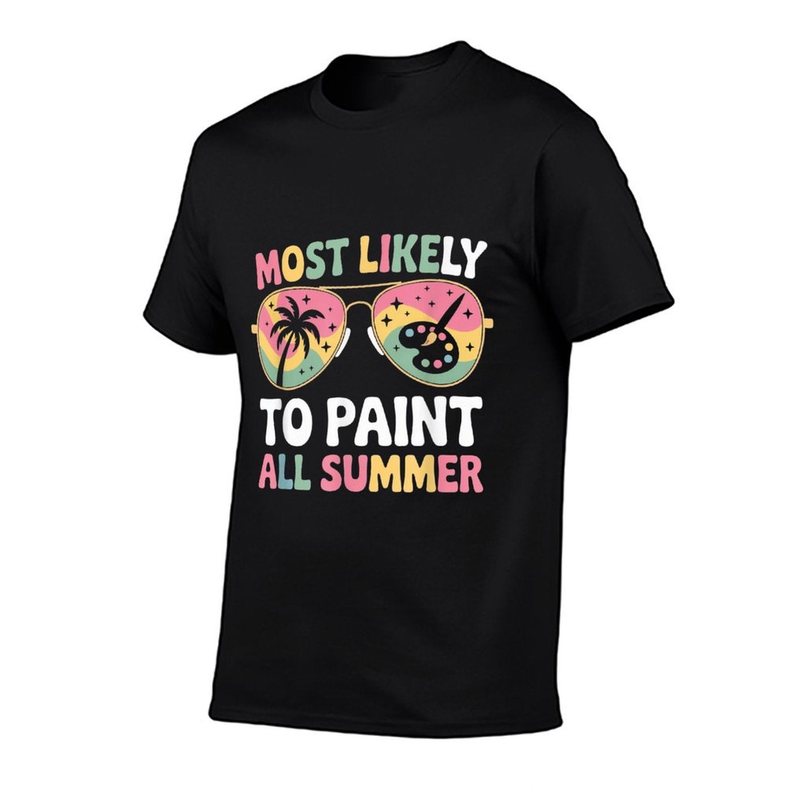 Most Likely To Paint All Summer Father’s Day Funny Gifts  Durable T-Shirt