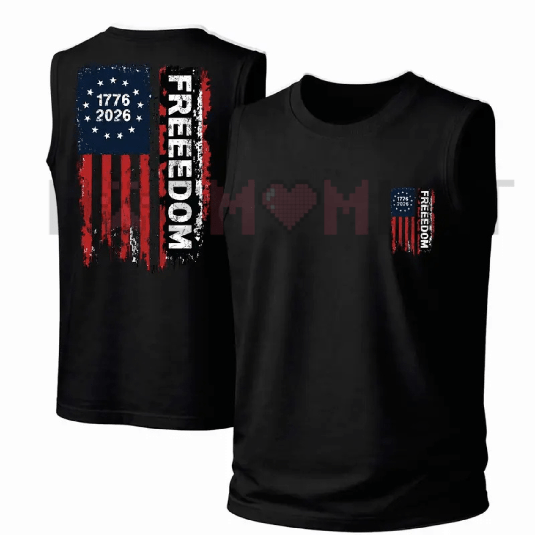 USA 250th Anniversary "American Independence" Punk Tank Top