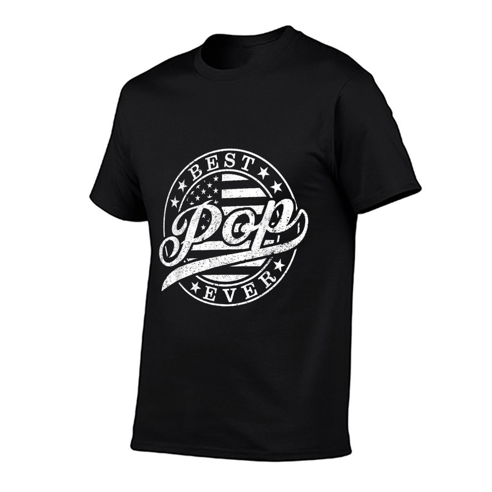 Best Pop Ever American US Funny Grandpa Fathers Day  Eco-friendly Material T-Shirt