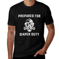 Funny Firefighter New Dad Promoted Daddy Humor Fathers Day  Rolled Sleeves T-Shirt