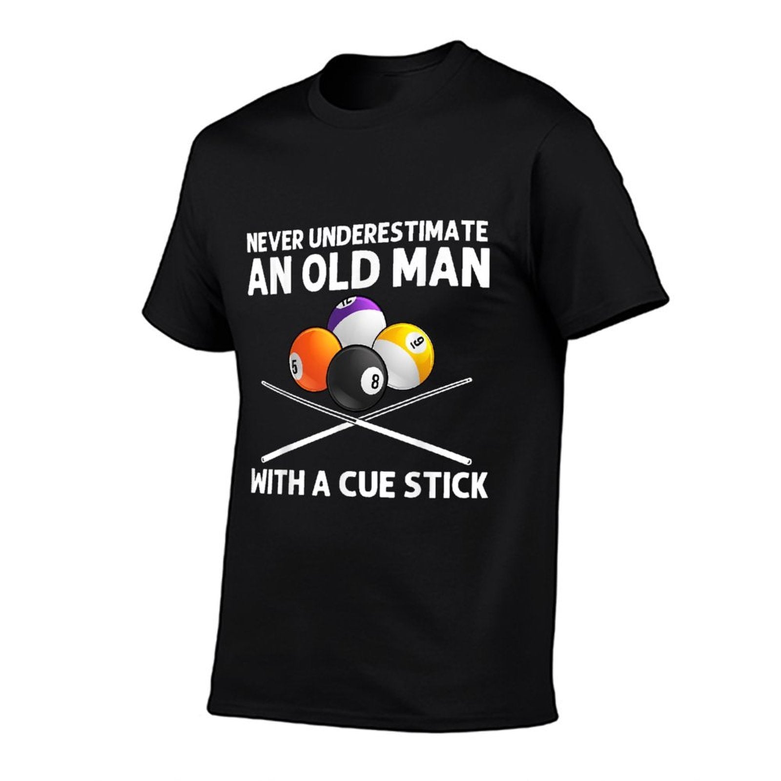 Best Billiard Art For Grandpa Men Billiard Lover Pool Player  Summer-ready Fabric T-Shirt
