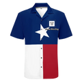 Personalized Patriotic T-Shirt, Custom America Flag Tee, Red/Blue Star Shirt, XPR130-23020073