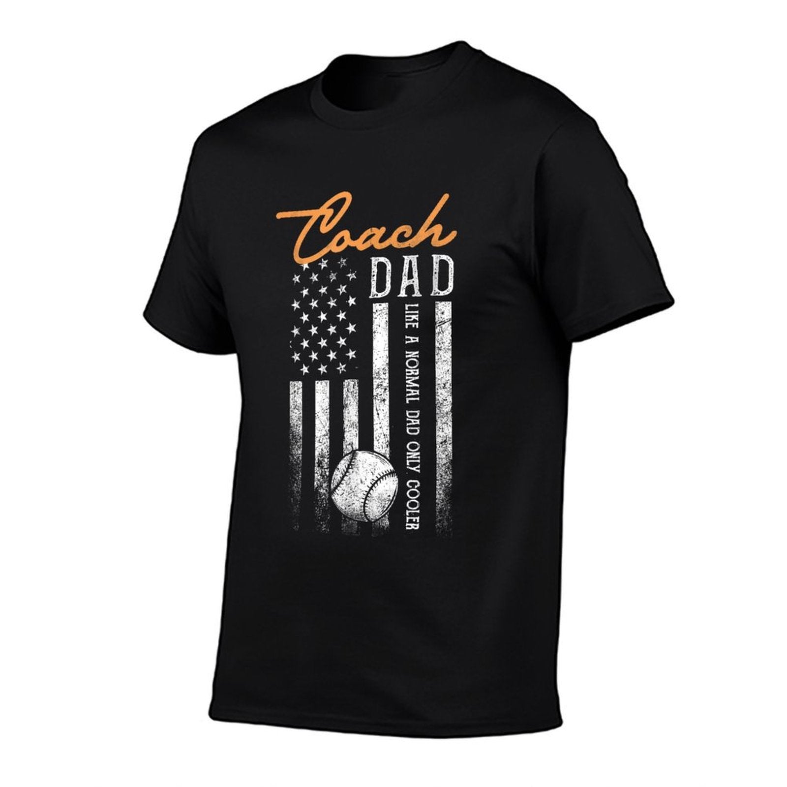 Baseball Coach Dad Like A Normal Dad Only Cooler USA  Easy-care T-Shirt