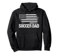 Mens Soccer Dad Patriotic Usa Flag Hoodie - Minimalist Print Men Women