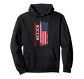 Patriotic Soccer Usa Flag Hoodie - Aesthetic Graphic for Adults