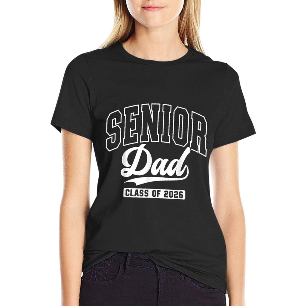 Proud Senior Dad Class Of 2026 Graduation 2026 Senior Dad 26  Summer-ready Fabric T-Shirt