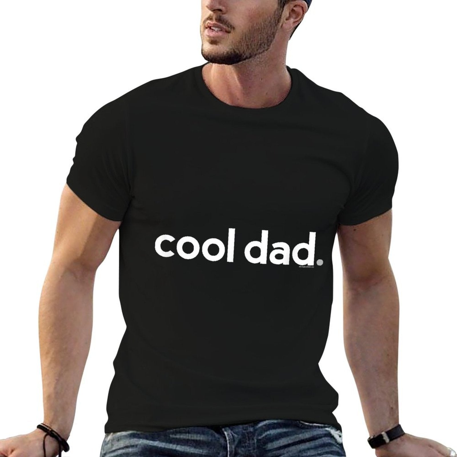 Dads for Dad  Cool Dad  Ideas for Fathers Day Funny  Ribbed Collar T-Shirt