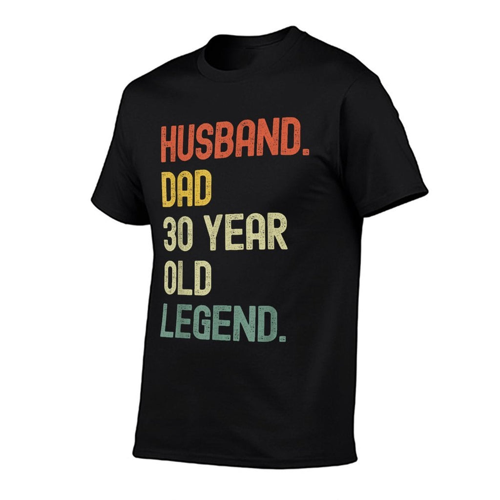 Husband Dad 30 Year Old Legend Retro 30th Birthday Gift  Wrinkle-resistant T-Shirt