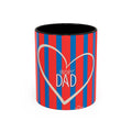 Best Dad Striped Accent Coffee Mug — Father's Day Gift