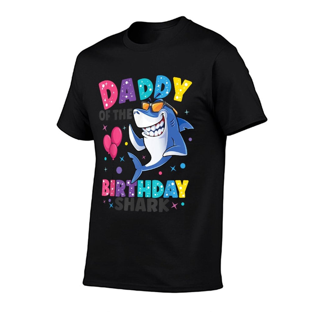Daddy of The Shark Birthday Dad Matching Family  Tagless Design T-Shirt