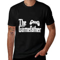 Funny Fathers Day The Gamefather Game Gaming Gamer Dad Gift  High-quality Stitching T-Shirt