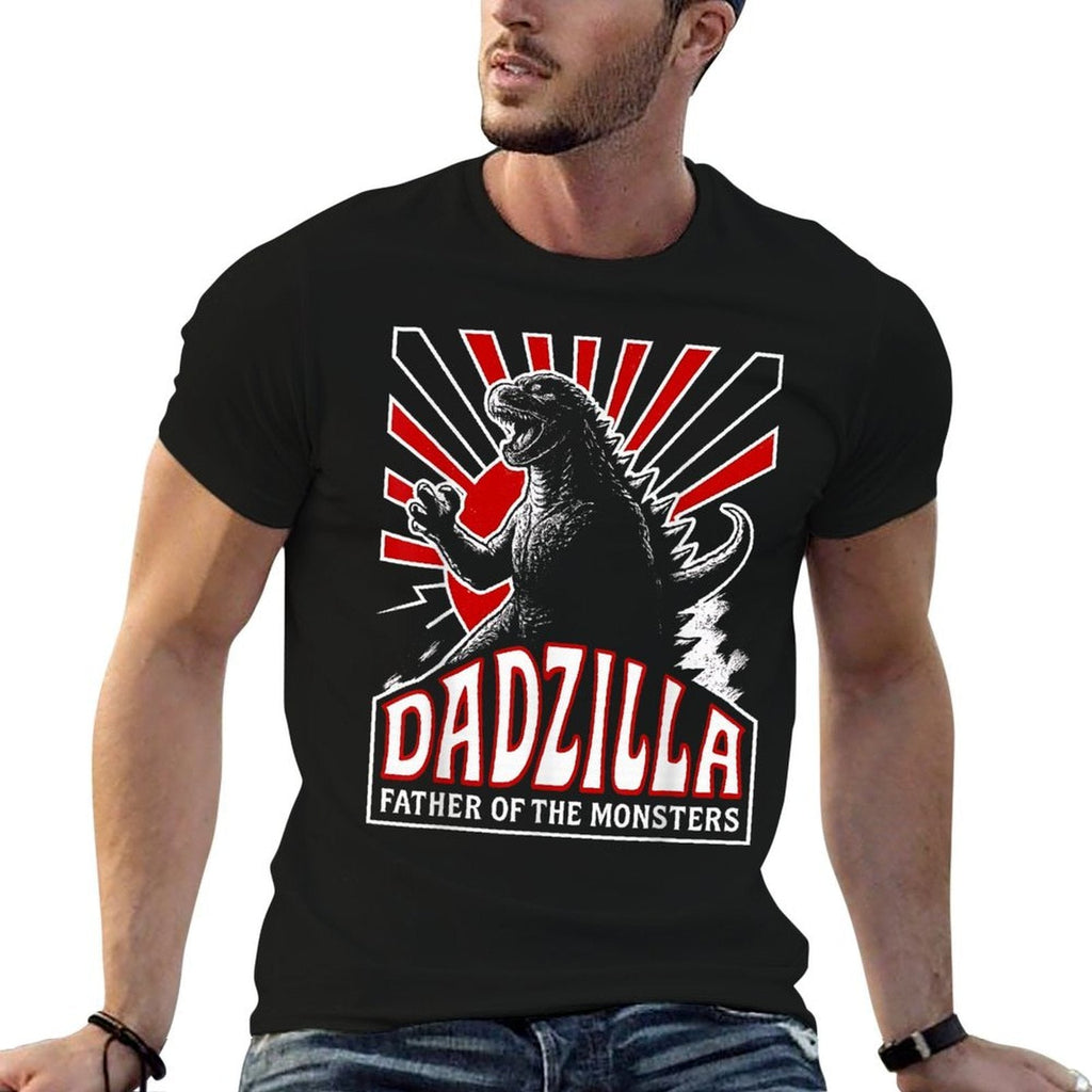 Vintage Dadzilla Father Of The Monsters Mens Fathers Day  Easy-care T-Shirt