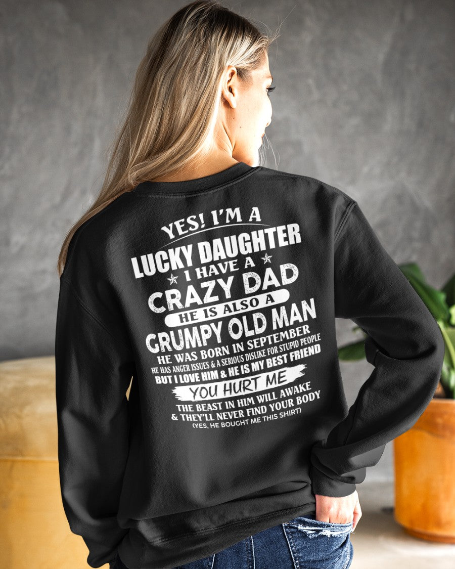 September - Awesome Grumpy Old Dad - Special gift for your daughter From Dad - NGHL09 (SKU10-50-09)