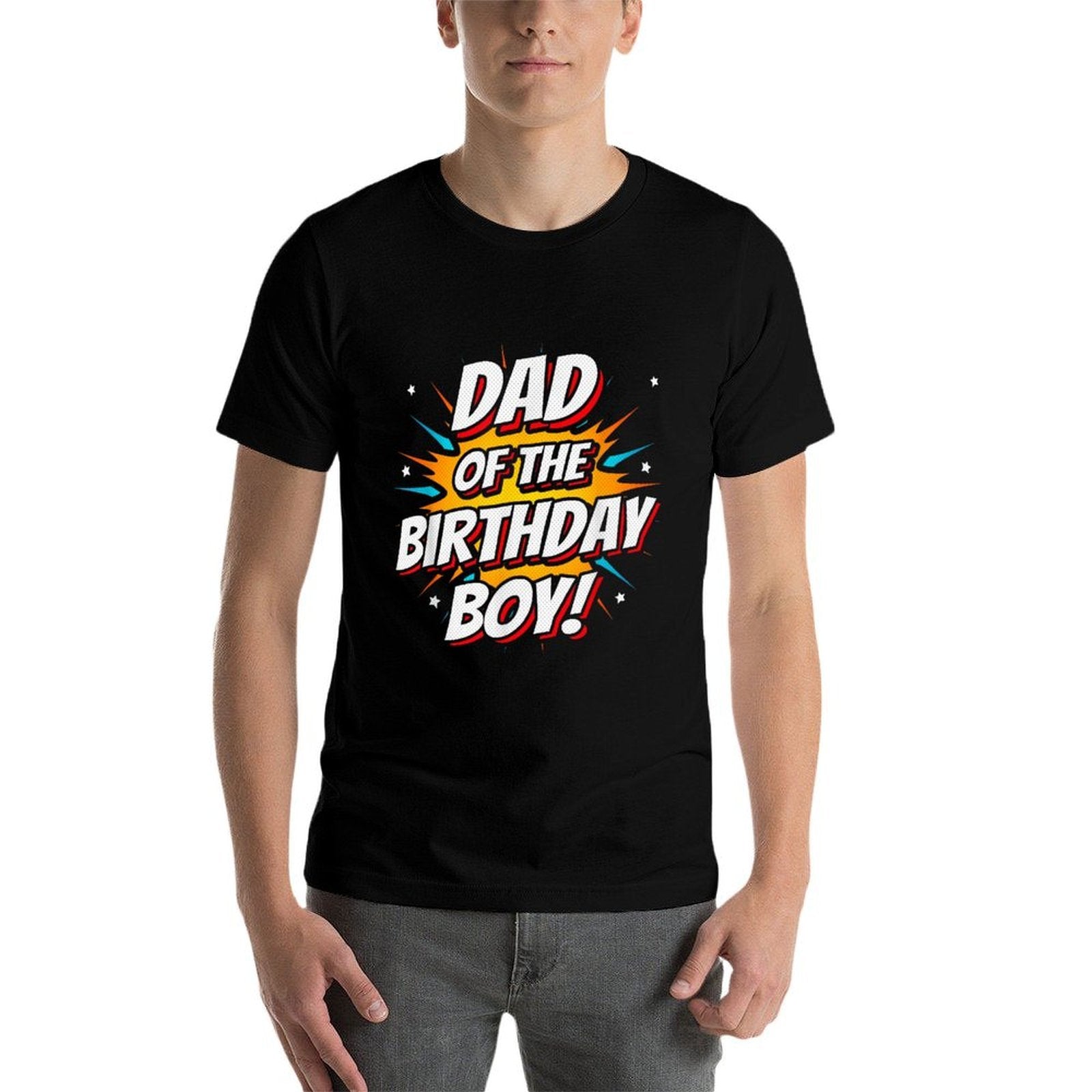 Superhero Party - Comics Birthday - Dad of Birthday Boy Comfortable T-Shirt