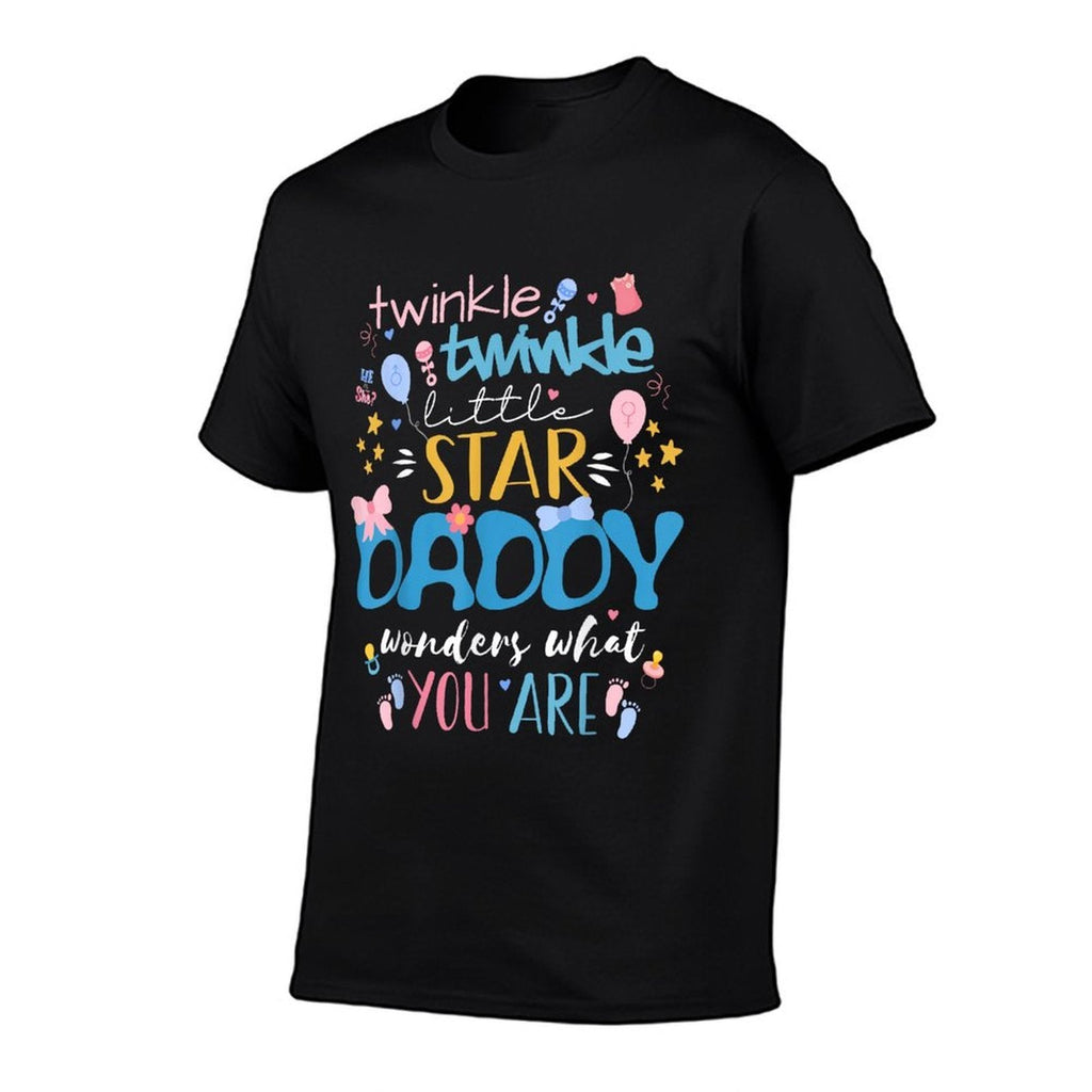 Twinkle Twinkle Little Star Gender Reveal For Daddy  Wrinkle-resistant T-Shirt