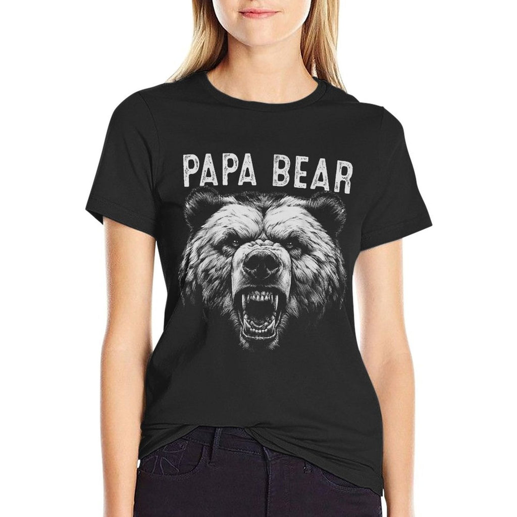 Papa Bear Best Idea Fathers Day Funny Bear Gifts For Men Dad  Soft T-Shirt