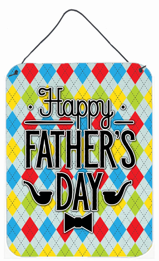 Happy Father's Day Argyle Wall or Door Hanging Prints BB5439DS1216