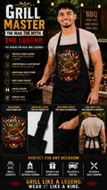 “Grill Master – The Man. The Myth. The Legend.” Apron