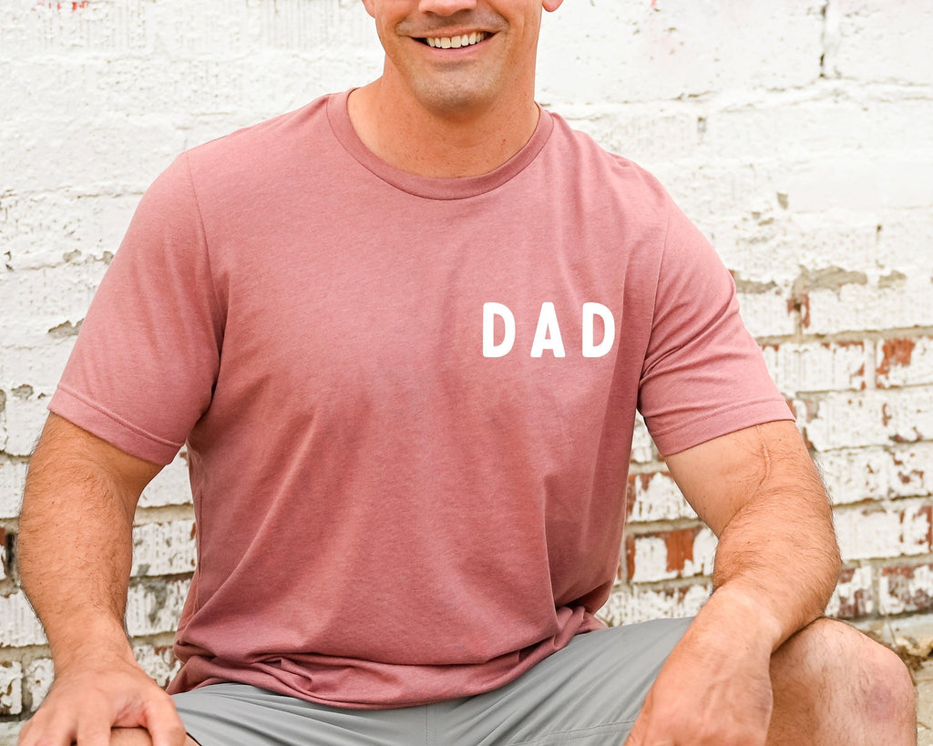 Dad T Shirt | Daddy T shirt, Fathers Day matching shirts (Rounded font left corner)
