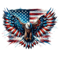 Eagle USA Flag Fabric Panel