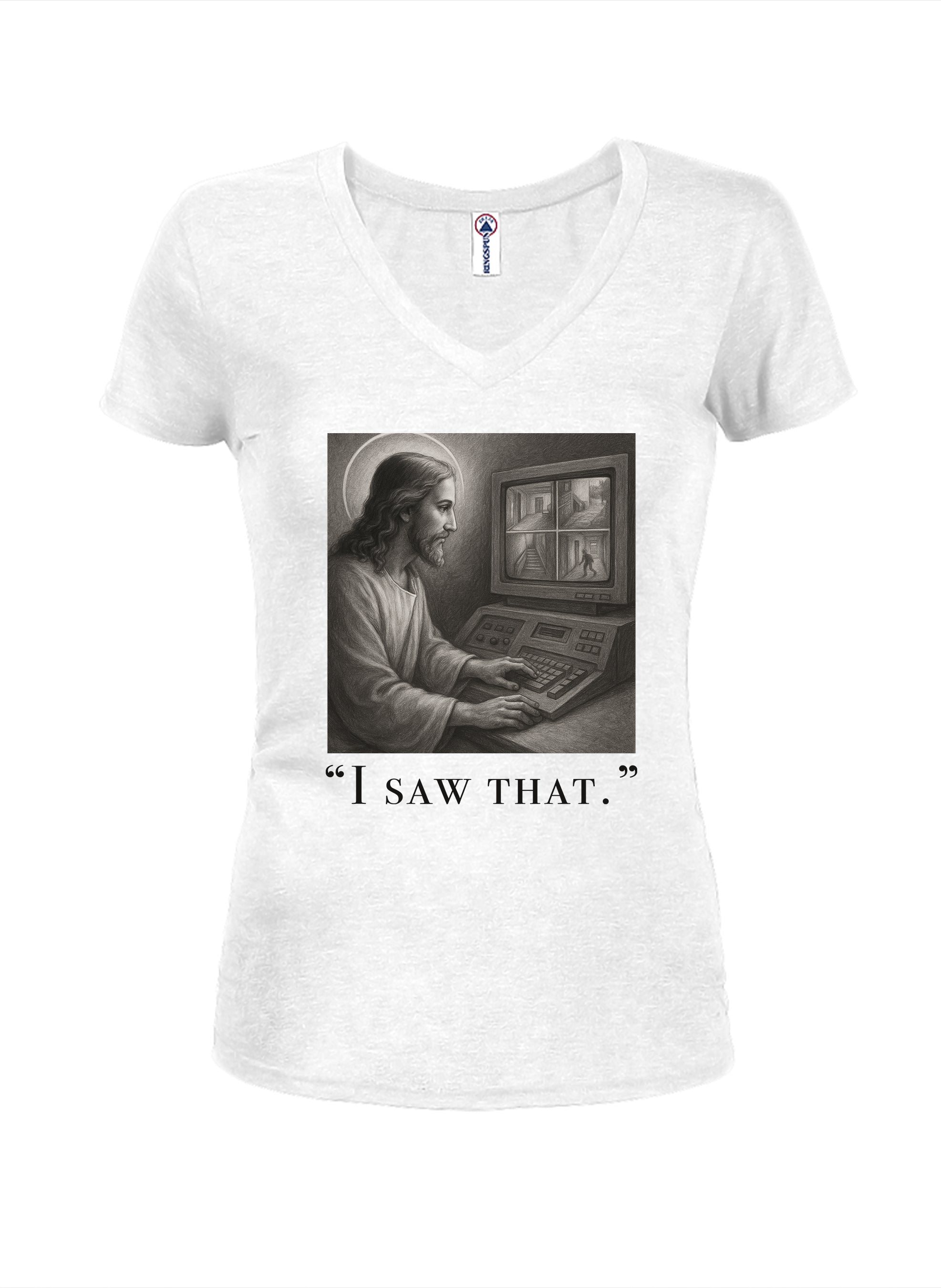 I saw that Juniors V Neck T-Shirt