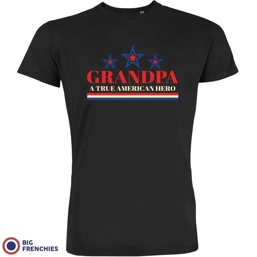 Grandpa A True American Hero Men's Organic Tee