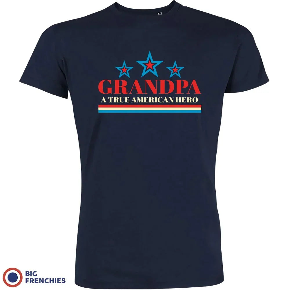 Grandpa A True American Hero Men's Organic Tee
