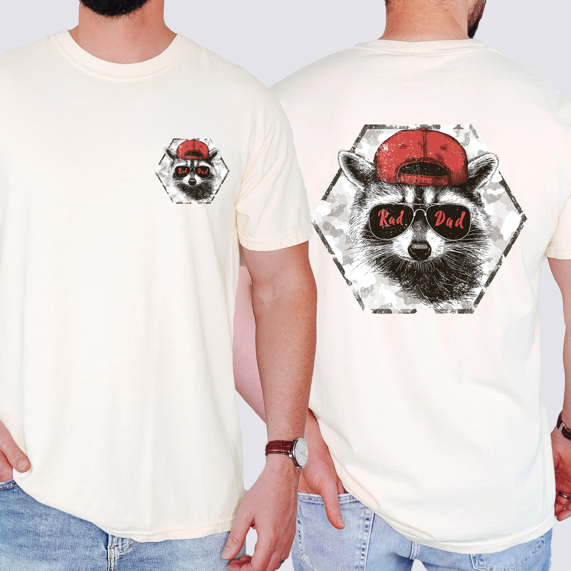 Rad Dad, Raccoon, Father's Day, Husband, Guy Gift, Brother, Comfort Colors T-Shirt