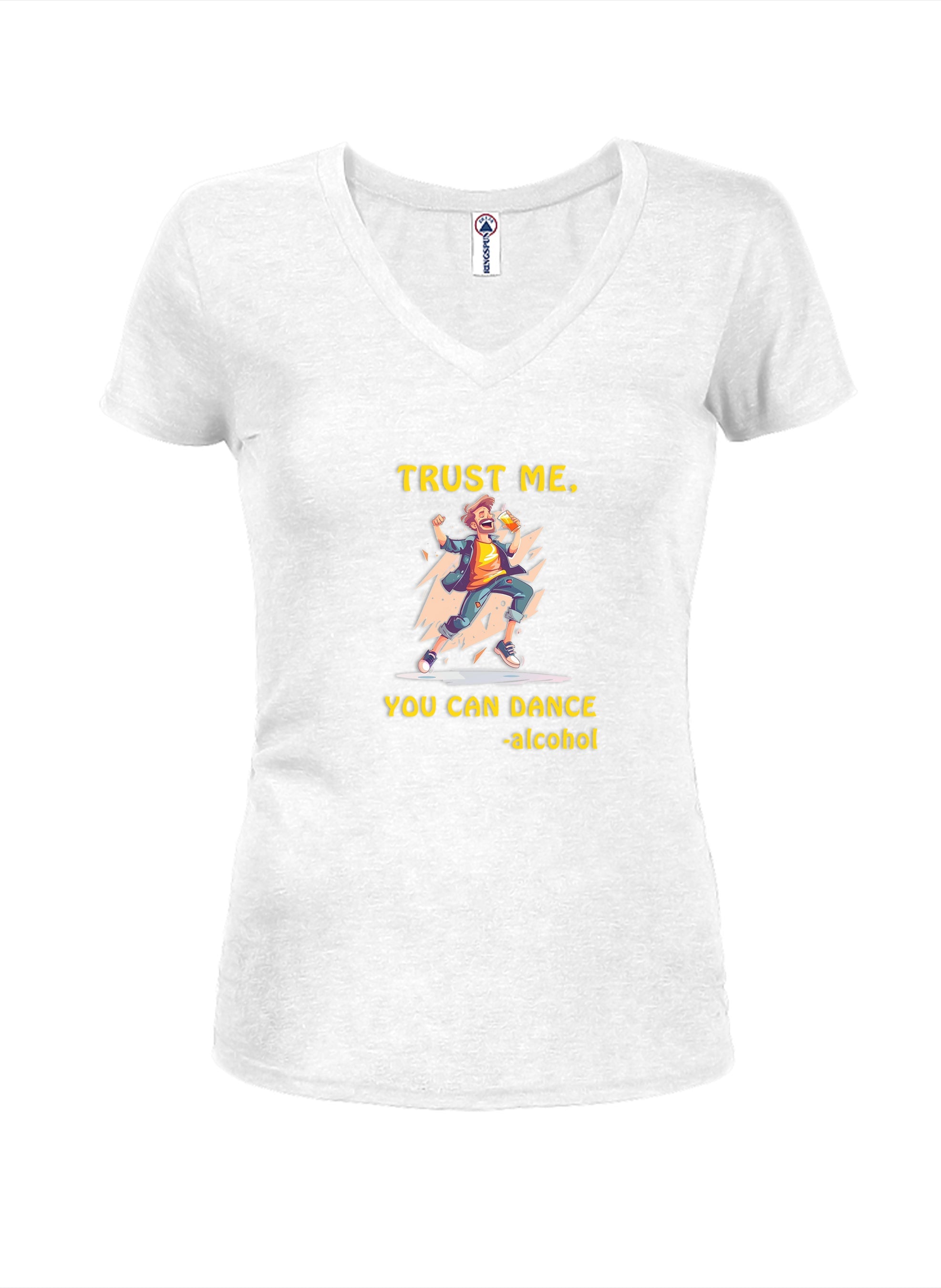 Trust Me You Can Dance Juniors V Neck T-Shirt