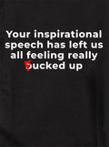 Your inspirational speech Kids T-Shirt