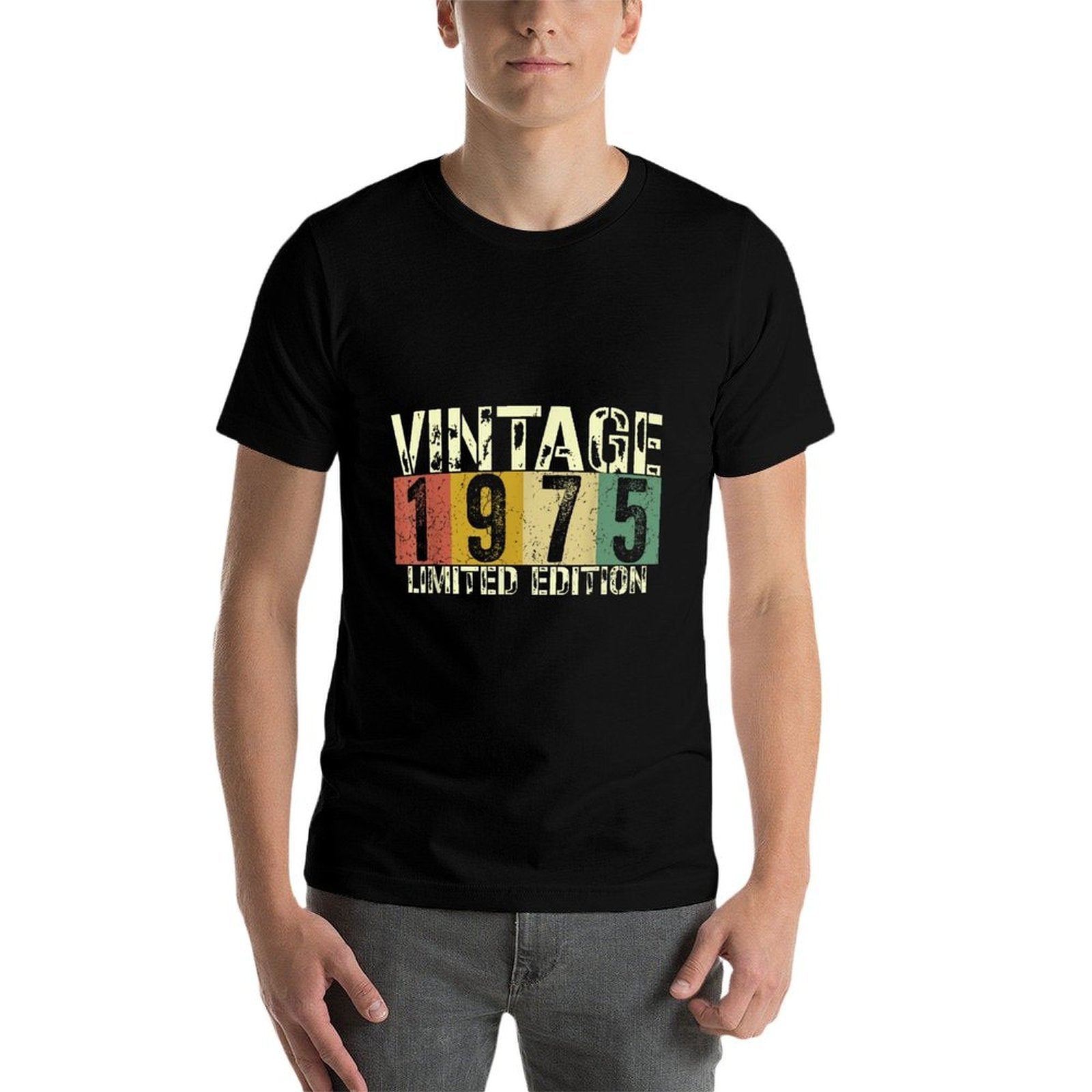 Vintage 50 Birthday Decorations Men 50yr 1975 50th Birthday  Eco-friendly Material T-Shirt