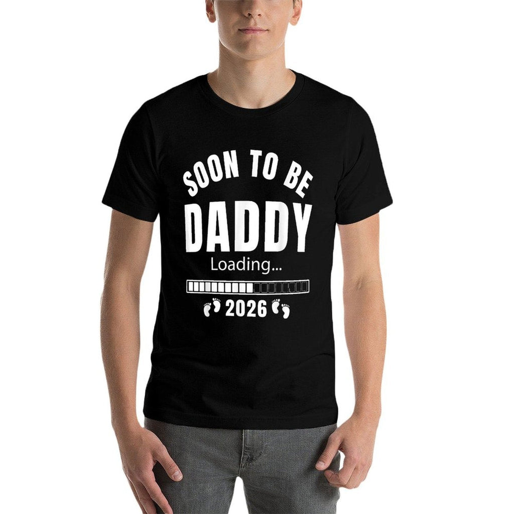 Soon To Be Daddy Est 2026 First Time Dad Promoted To Dad  Heathered Texture T-Shirt