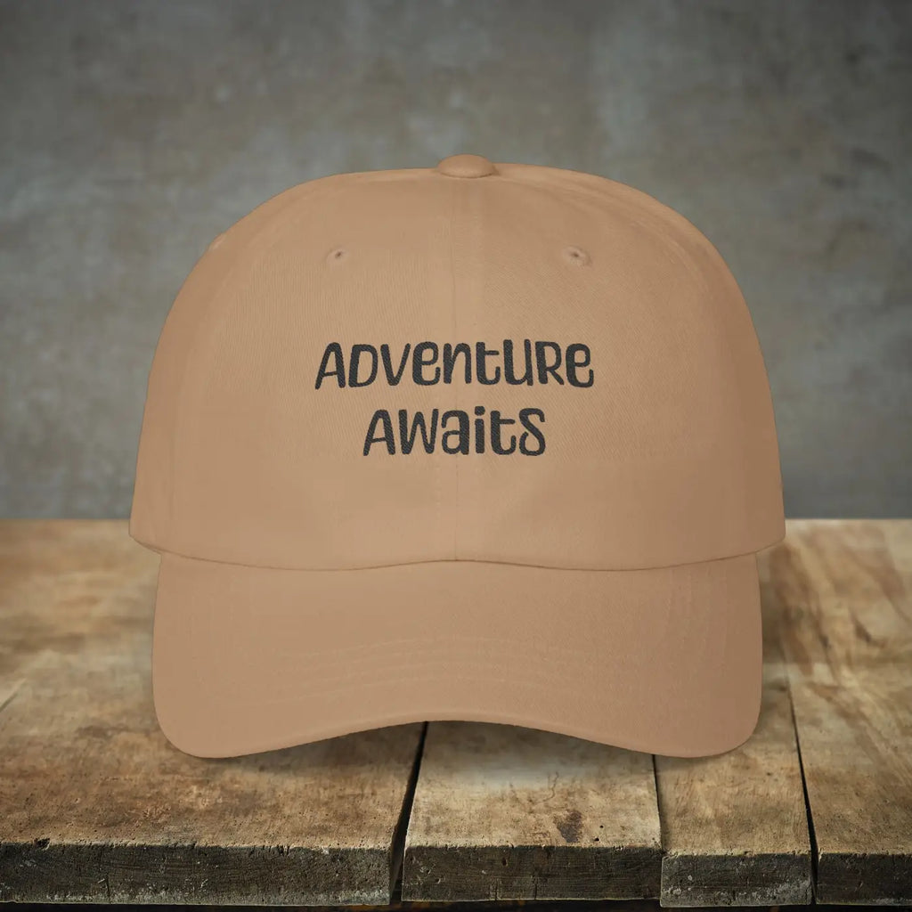 White Dad Cap – Adventure Awaits Everyday Style - Dipaliz