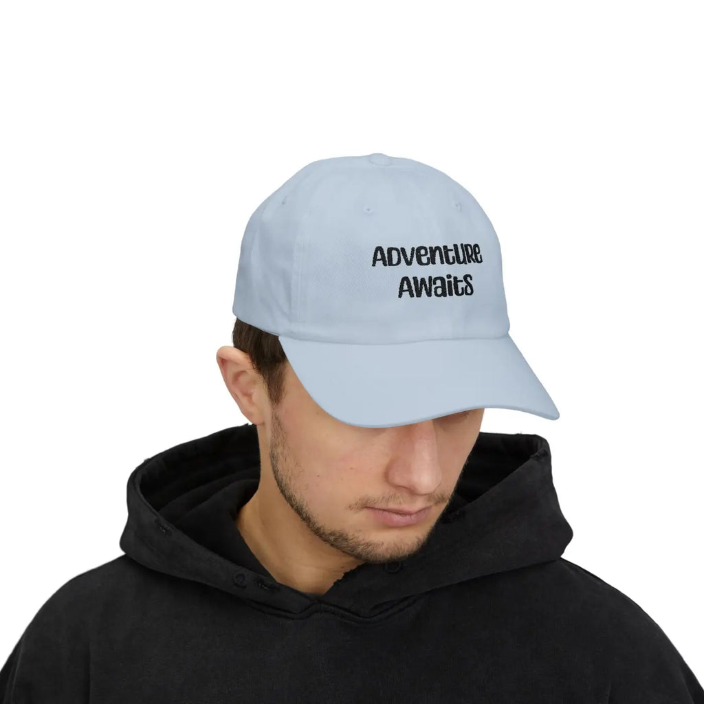 White Dad Cap – Adventure Awaits Everyday Style - Dipaliz