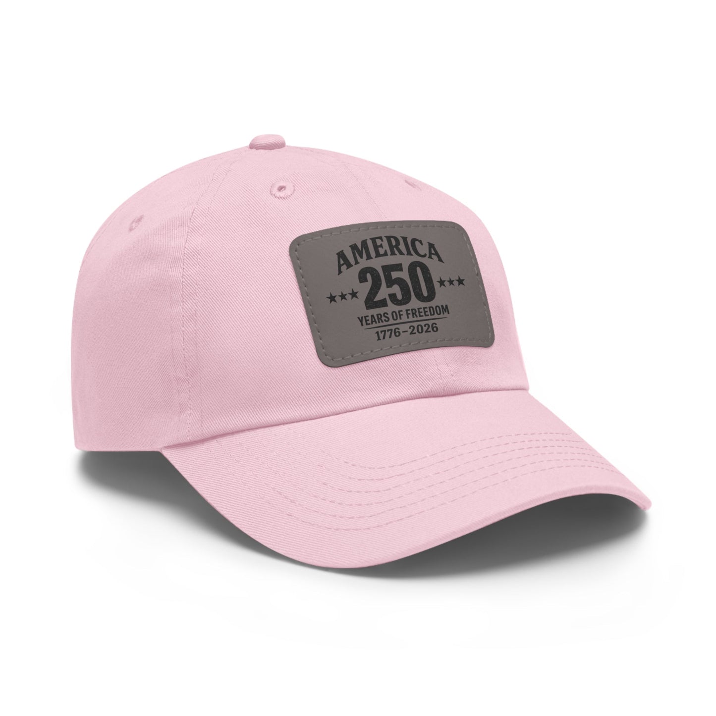 America's 250th Leather Patch Hat — 1776–2026 Patriotic Edition