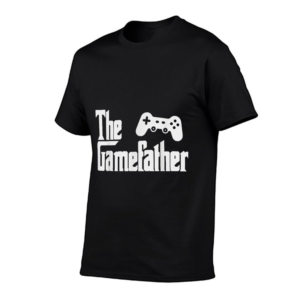 Funny Fathers Day The Gamefather Game Gaming Gamer Dad Gift  High-quality Stitching T-Shirt