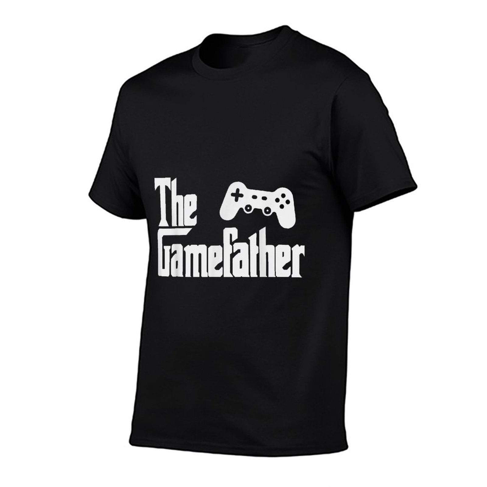 Funny Fathers Day The Gamefather Game Gaming Gamer Dad Gift  High-quality Stitching T-Shirt