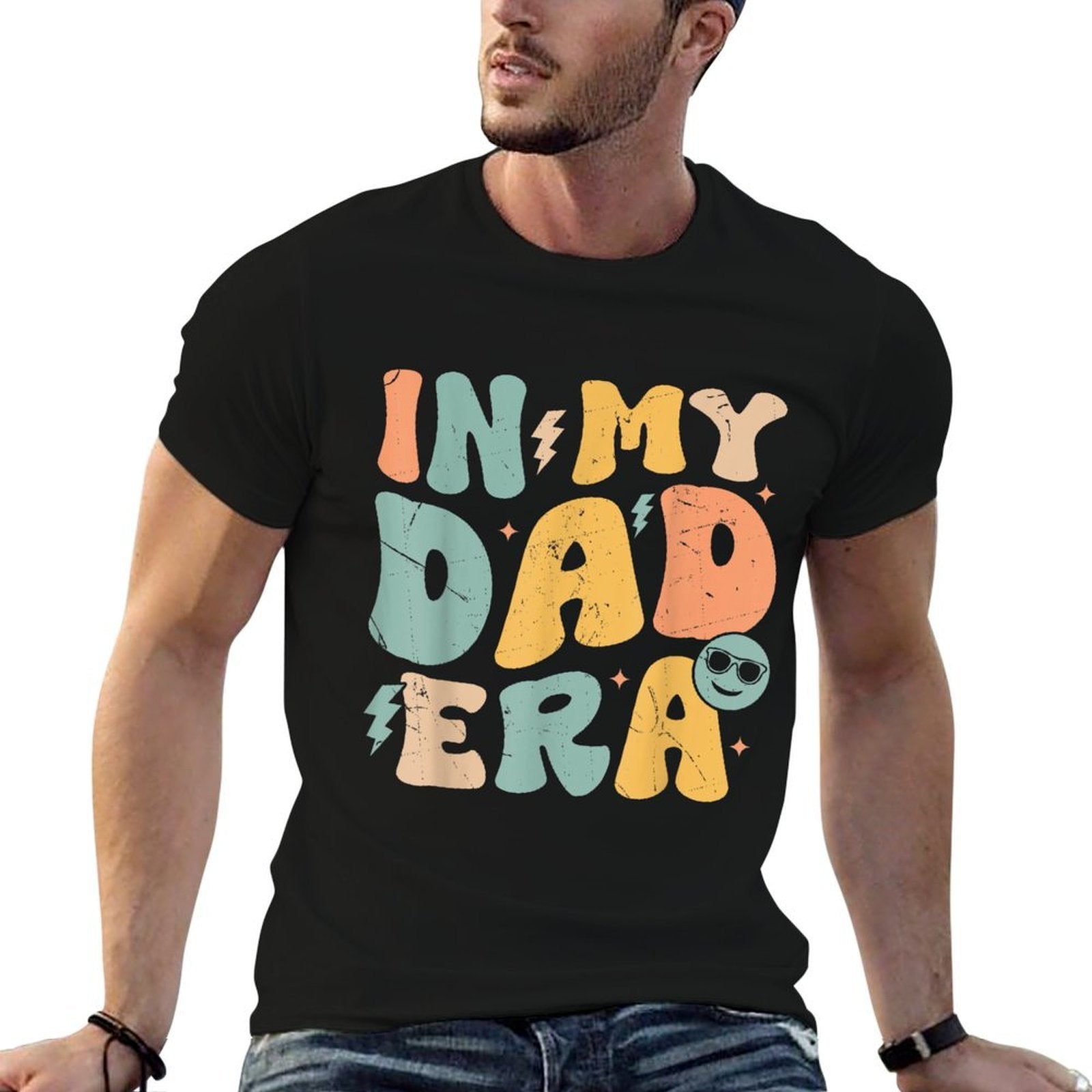 In My Dad Era Groovy Funny Papa Daddy Fathers Day For Men  Relaxed-fit T-Shirt