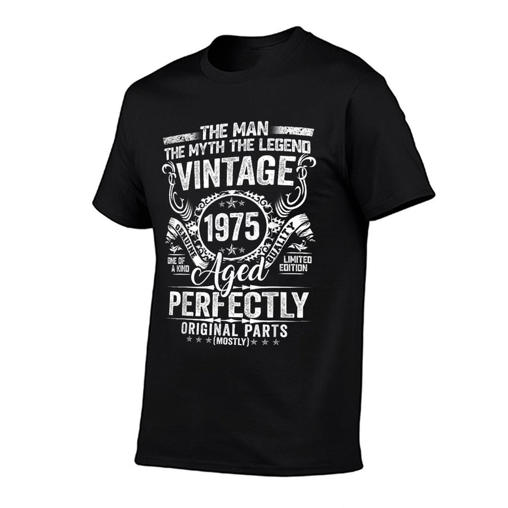 50 Years Old Gift Vintage 1975 Man Myth Legend 50th Birthday  Heathered Texture T-Shirt