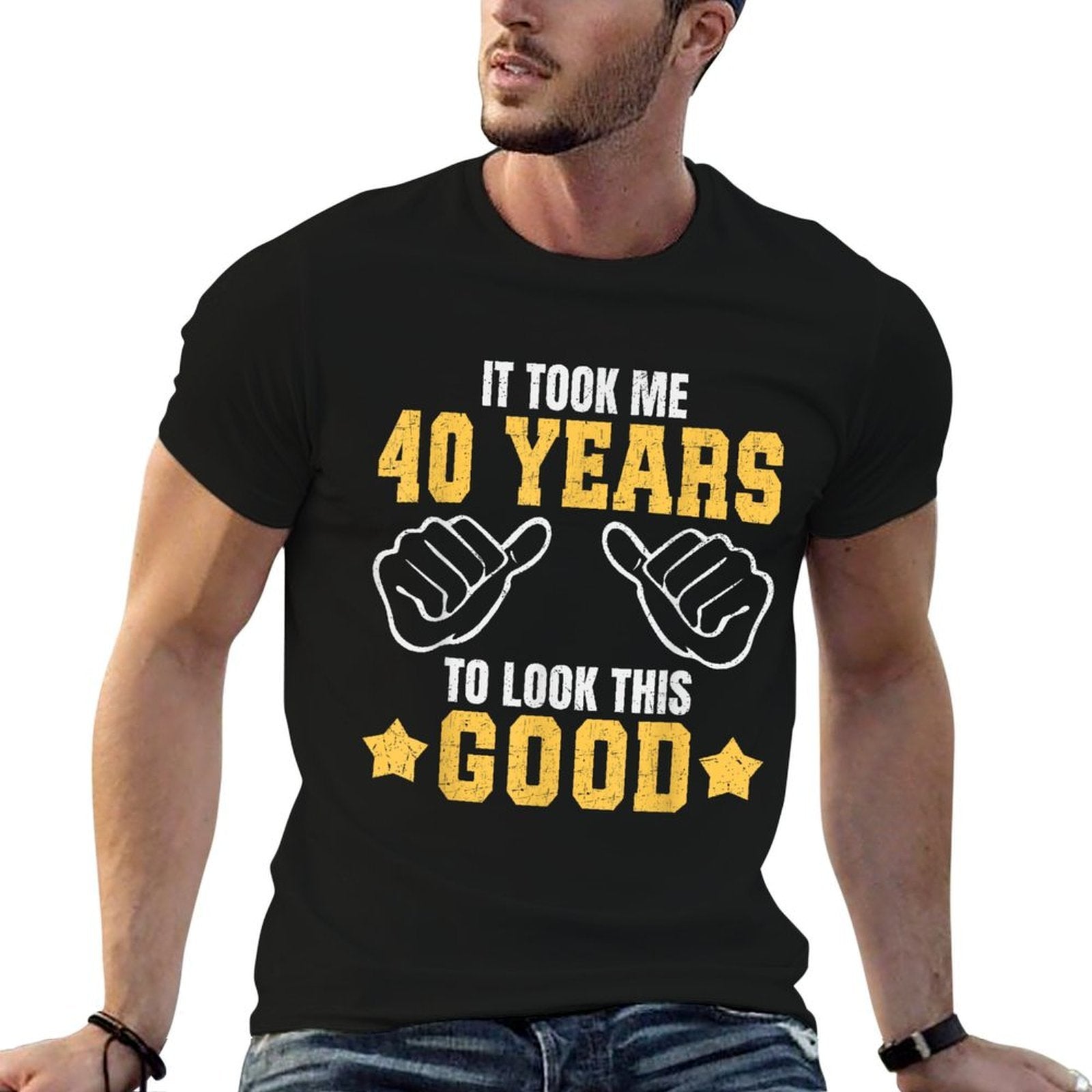 Vintage 40 Birthday Decorations Men 40yr 1985 40th Birthday  Stretchy T-Shirt